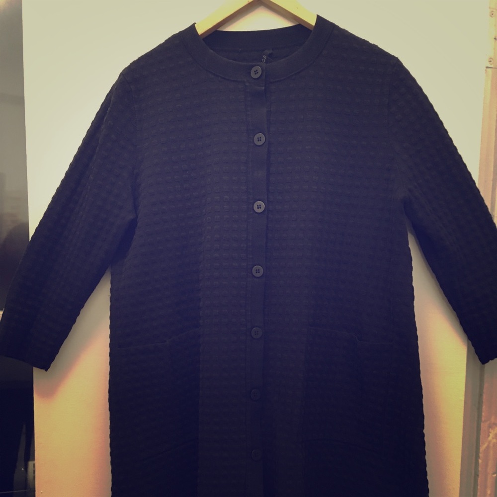COS textured cotton cardigan